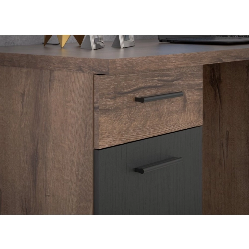 Biurko vintage loft 160x70 cm z 3 szufladami